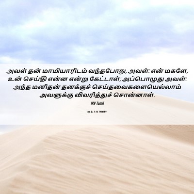 Picture 06 - ரூத் 3:16 TAMIRV - அவள் தன் - Bible Verse Picture