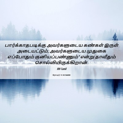 Picture 06 - ரோமர் 11:10 TAMIRV - பார்க்காதபடிக்கு - Bible Verse Picture