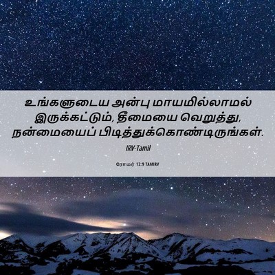 Picture 06 - ரோமர் 12:9 TAMIRV - உங்களுடைய அன்பு - Bible Verse Picture