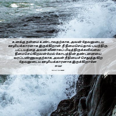 Picture 06 - ரோமர் 13:4 TAMIRV - உனக்கு நன்மை - Bible Verse Picture