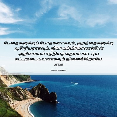 Picture 06 - ரோமர் 2:20 TAMIRV - பேதைகளுக்குப் - Bible Verse Picture