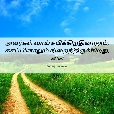 Picture 06 - ரோமர் 3:14 TAMIRV - அவர்கள் வாய் - Bible Verse Picture