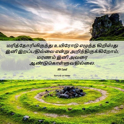 Picture 06 - ரோமர் 6:9 TAMIRV -  - Bible Verse Picture
