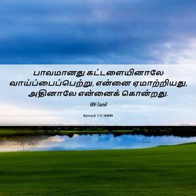 Picture 06 - ரோமர் 7:11 TAMIRV - பாவமானது - Bible Verse Picture