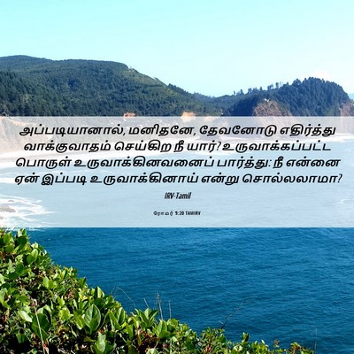Picture 06 - ரோமர் 9:20 TAMIRV - அப்படியானால், - Bible Verse Picture