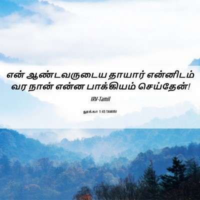 Picture 06 - லூக்கா 1:43 TAMIRV - என் ஆண்டவருடைய - Bible Verse Picture