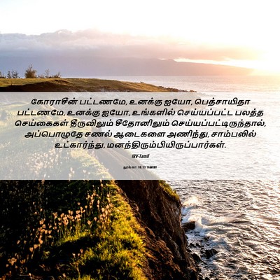 Picture 06 - லூக்கா 10:13 TAMIRV - கோராசீன் பட்டணமே, - Bible Verse Picture
