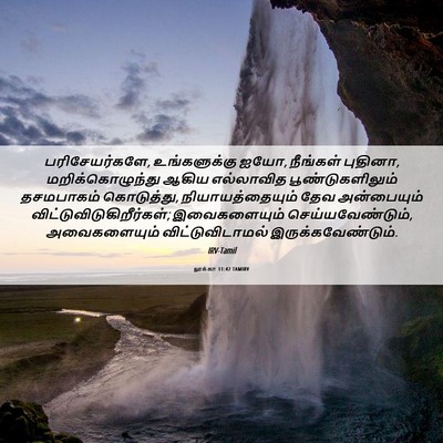 Picture 06 - லூக்கா 11:42 TAMIRV - பரிசேயர்களே, - Bible Verse Picture