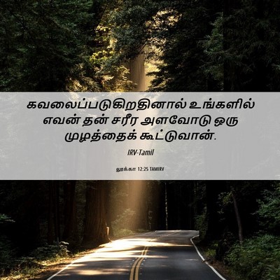 Picture 06 - லூக்கா 12:25 TAMIRV -  - Bible Verse Picture