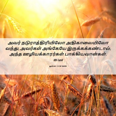 Picture 06 - லூக்கா 12:38 TAMIRV - அவர் - Bible Verse Picture