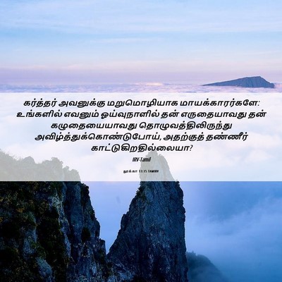 Picture 06 - லூக்கா 13:15 TAMIRV - கர்த்தர் அவனுக்கு - Bible Verse Picture