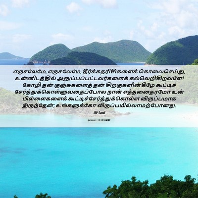 Picture 06 - லூக்கா 13:34 TAMIRV - எருசலேமே, - Bible Verse Picture