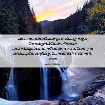 Picture 06 - லூக்கா 13:5 TAMIRV - அப்படியல்லவென்று - Bible Verse Picture
