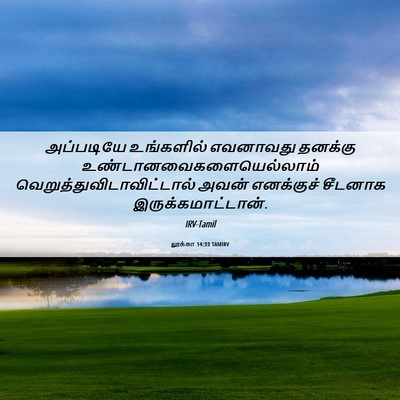 Picture 06 - லூக்கா 14:33 TAMIRV - அப்படியே உங்களில் - Bible Verse Picture