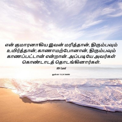 Picture 06 - லூக்கா 15:24 TAMIRV - என் குமாரனாகிய - Bible Verse Picture