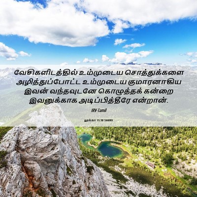 Picture 06 - லூக்கா 15:30 TAMIRV - வேசிகளிடத்தில் - Bible Verse Picture