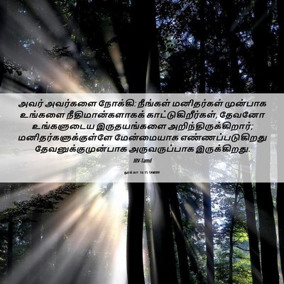 Picture 06 - லூக்கா 16:15 TAMIRV - அவர் அவர்களை - Bible Verse Picture