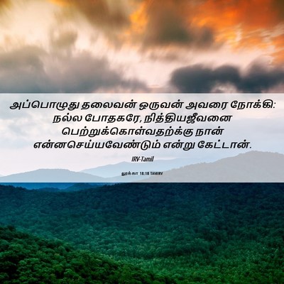 Picture 06 - லூக்கா 18:18 TAMIRV - அப்பொழுது தலைவன் - Bible Verse Picture
