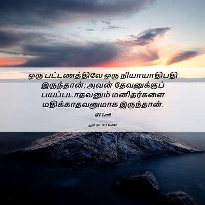 Picture 06 - லூக்கா 18:2 TAMIRV - ஒரு பட்டணத்திலே - Bible Verse Picture