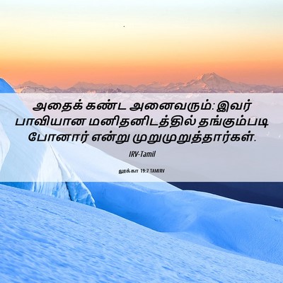 Picture 06 - லூக்கா 19:7 TAMIRV - அதைக் கண்ட - Bible Verse Picture