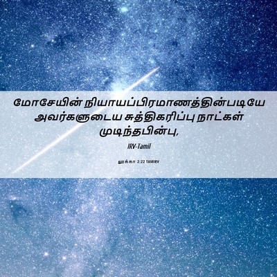 Picture 06 - லூக்கா 2:22 TAMIRV - மோசேயின் - Bible Verse Picture