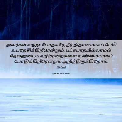 Picture 06 - லூக்கா 20:21 TAMIRV - அவர்கள் வந்து: - Bible Verse Picture
