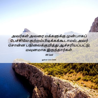 Picture 06 - லூக்கா 20:26 TAMIRV - அவர்கள் அவரை - Bible Verse Picture
