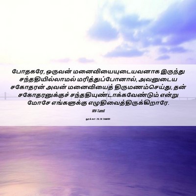 Picture 06 - லூக்கா 20:28 TAMIRV - போதகரே, ஒருவன் - Bible Verse Picture
