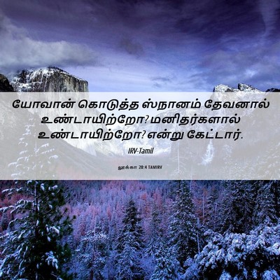 Picture 06 - லூக்கா 20:4 TAMIRV - யோவான் கொடுத்த - Bible Verse Picture