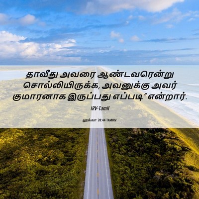 Picture 06 - லூக்கா 20:44 TAMIRV - தாவீது அவரை - Bible Verse Picture