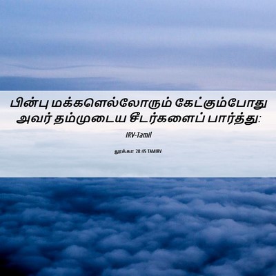 Picture 06 - லூக்கா 20:45 TAMIRV - பின்பு - Bible Verse Picture
