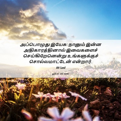 Picture 06 - லூக்கா 20:8 TAMIRV - அப்பொழுது இயேசு: - Bible Verse Picture