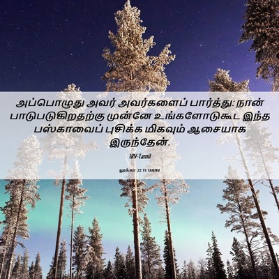 Picture 06 - லூக்கா 22:15 TAMIRV - அப்பொழுது அவர் - Bible Verse Picture