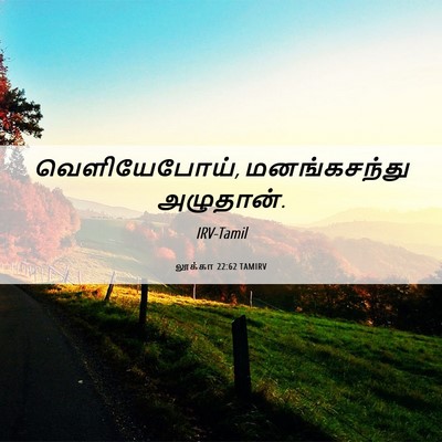 Picture 06 - லூக்கா 22:62 TAMIRV - வெளியேபோய், - Bible Verse Picture