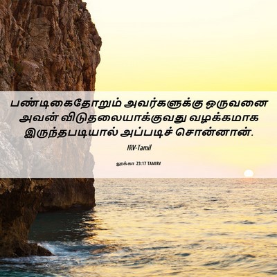 Picture 06 - லூக்கா 23:17 TAMIRV - பண்டிகைதோறும் - Bible Verse Picture