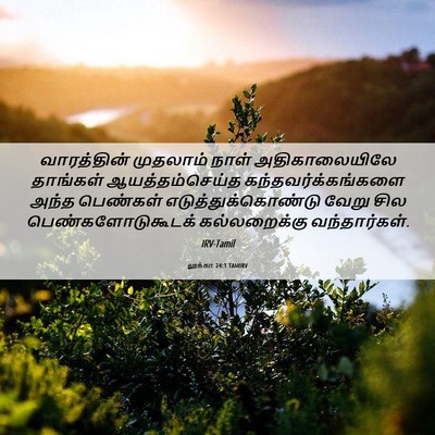 Picture 06 - லூக்கா 24:1 TAMIRV - வாரத்தின் முதலாம் - Bible Verse Picture