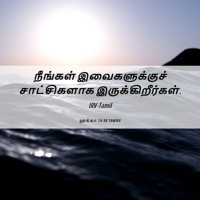 Picture 06 - லூக்கா 24:48 TAMIRV - நீங்கள் - Bible Verse Picture