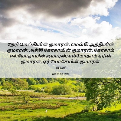 Picture 06 - லூக்கா 3:28 TAMIRV - நேரி மெல்கியின் - Bible Verse Picture