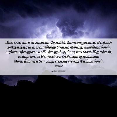 Picture 06 - லூக்கா 5:33 TAMIRV - பின்பு அவர்கள் - Bible Verse Picture