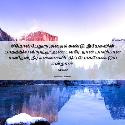 Picture 06 - லூக்கா 5:8 TAMIRV - சீமோன்பேதுரு - Bible Verse Picture
