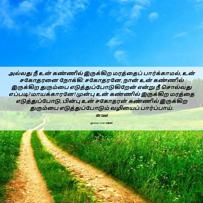 Picture 06 - லூக்கா 6:42 TAMIRV - அல்லது நீ உன் - Bible Verse Picture