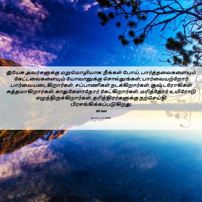 Picture 06 - லூக்கா 7:22 TAMIRV - இயேசு அவர்களுக்கு - Bible Verse Picture