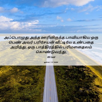Picture 06 - லூக்கா 7:37 TAMIRV - அப்பொழுது அந்த - Bible Verse Picture