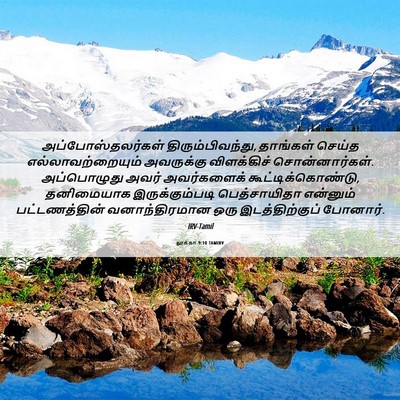 Picture 06 - லூக்கா 9:10 TAMIRV - அப்போஸ்தலர்கள் - Bible Verse Picture