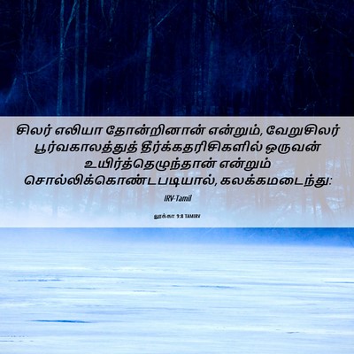 Picture 06 - லூக்கா 9:8 TAMIRV - சிலர் எலியா - Bible Verse Picture