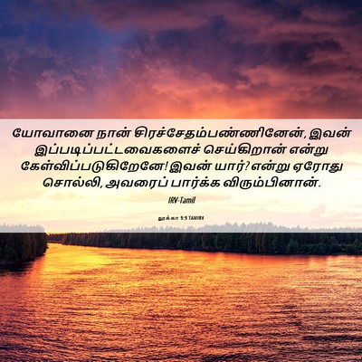 Picture 06 - லூக்கா 9:9 TAMIRV - யோவானை நான் - Bible Verse Picture