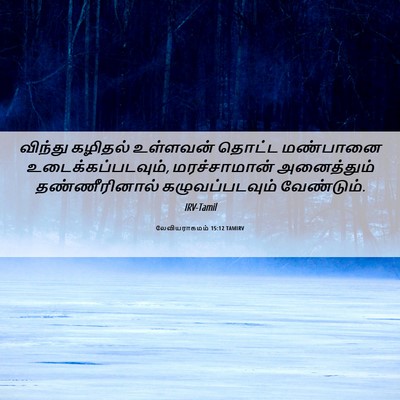 Picture 06 - லேவியராகமம் 15:12 TAMIRV - விந்து கழிதல் - Bible Verse Picture