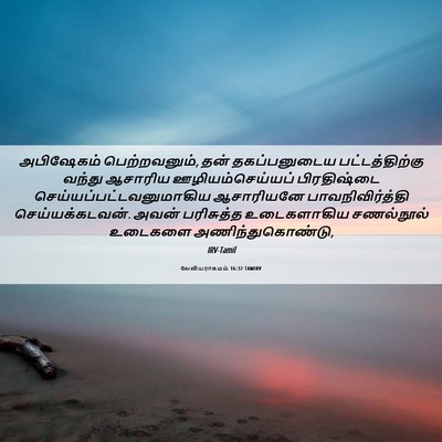 Picture 06 - லேவியராகமம் 16:32 TAMIRV - அபிஷேகம் - Bible Verse Picture