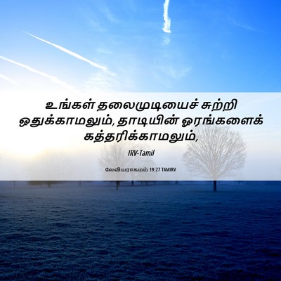 Picture 06 - லேவியராகமம் 19:27 TAMIRV - உங்கள் - Bible Verse Picture