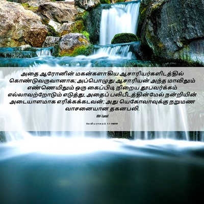 Picture 06 - லேவியராகமம் 2:2 TAMIRV - அதை ஆரோனின் - Bible Verse Picture